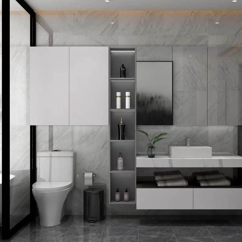 modern floating bathroom cabinet
